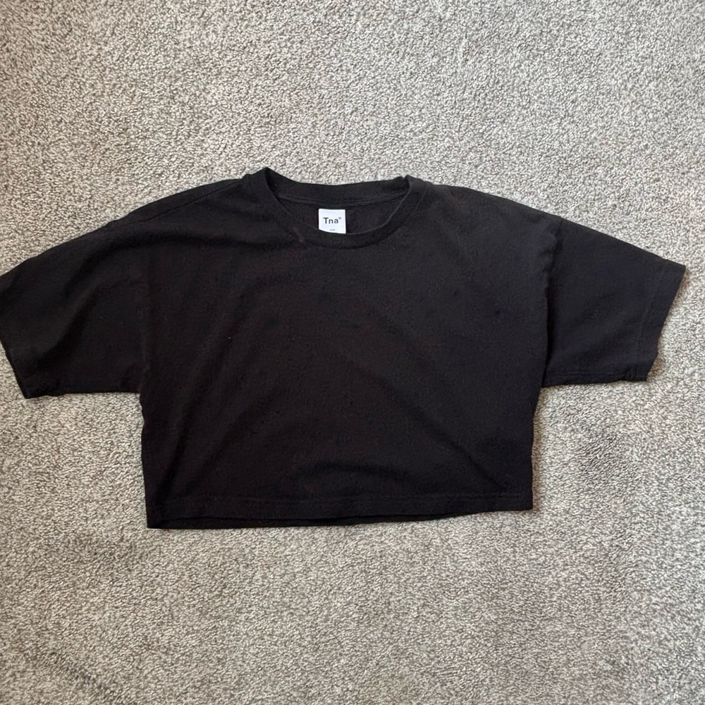 TNA Classic Black Tee cropped XXS